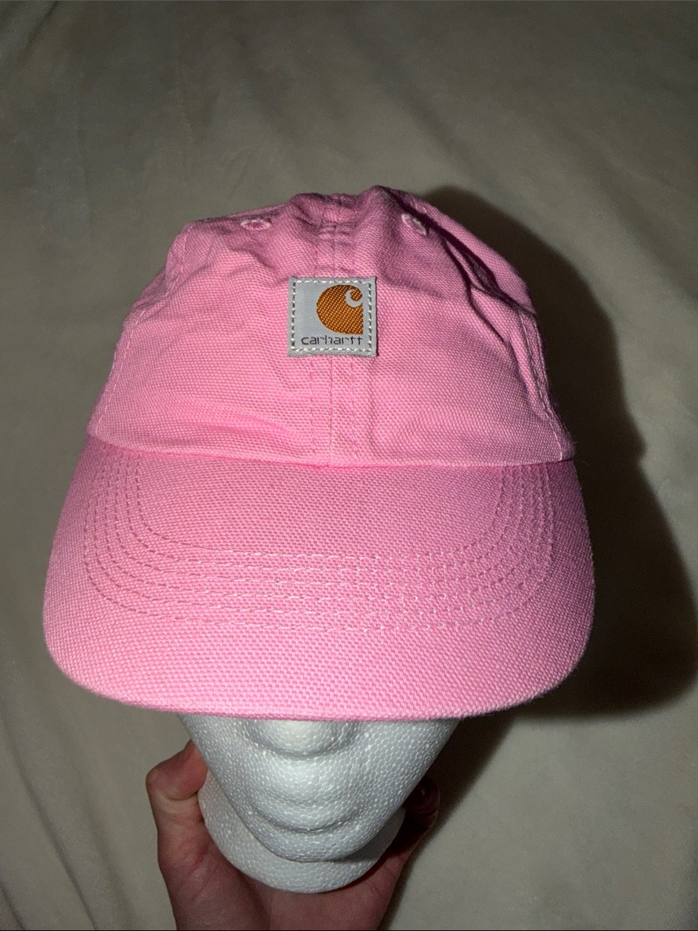 Carhartt Pink Canvas Logo Baseball Cap